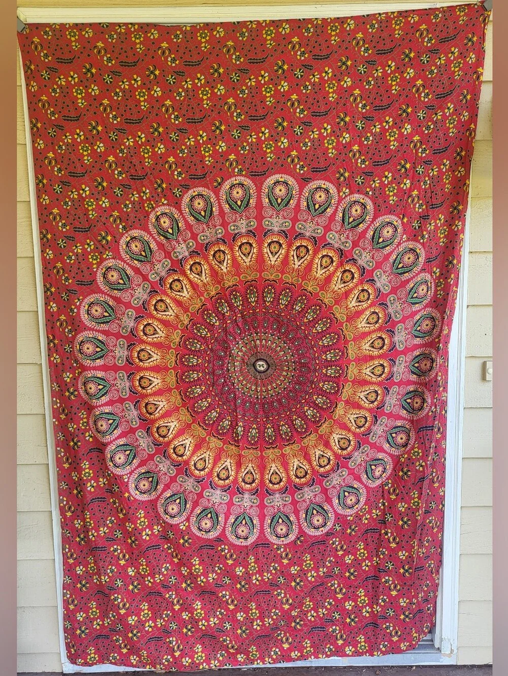 Indian Mandala Fabric Wall Hanging Boho Yoga Meditation Dorm 82x55